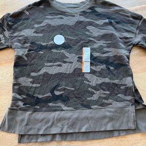 Time and Tru Camo Crewneck